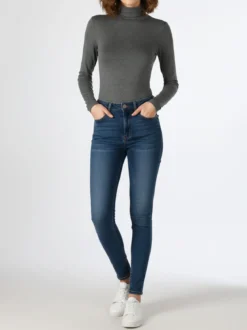 Solada Body dolcevita da donna a maniche lunghe - grigio