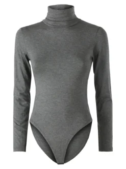 Solada Body dolcevita da donna a maniche lunghe - grigio