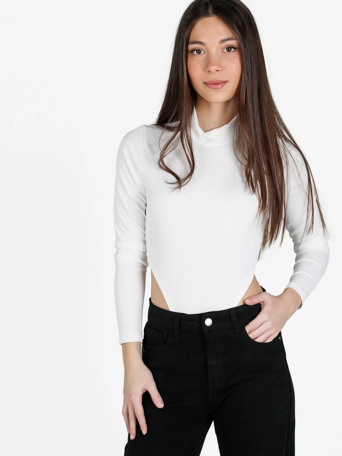 Solada Body donna a collo alto con maniche lunghe