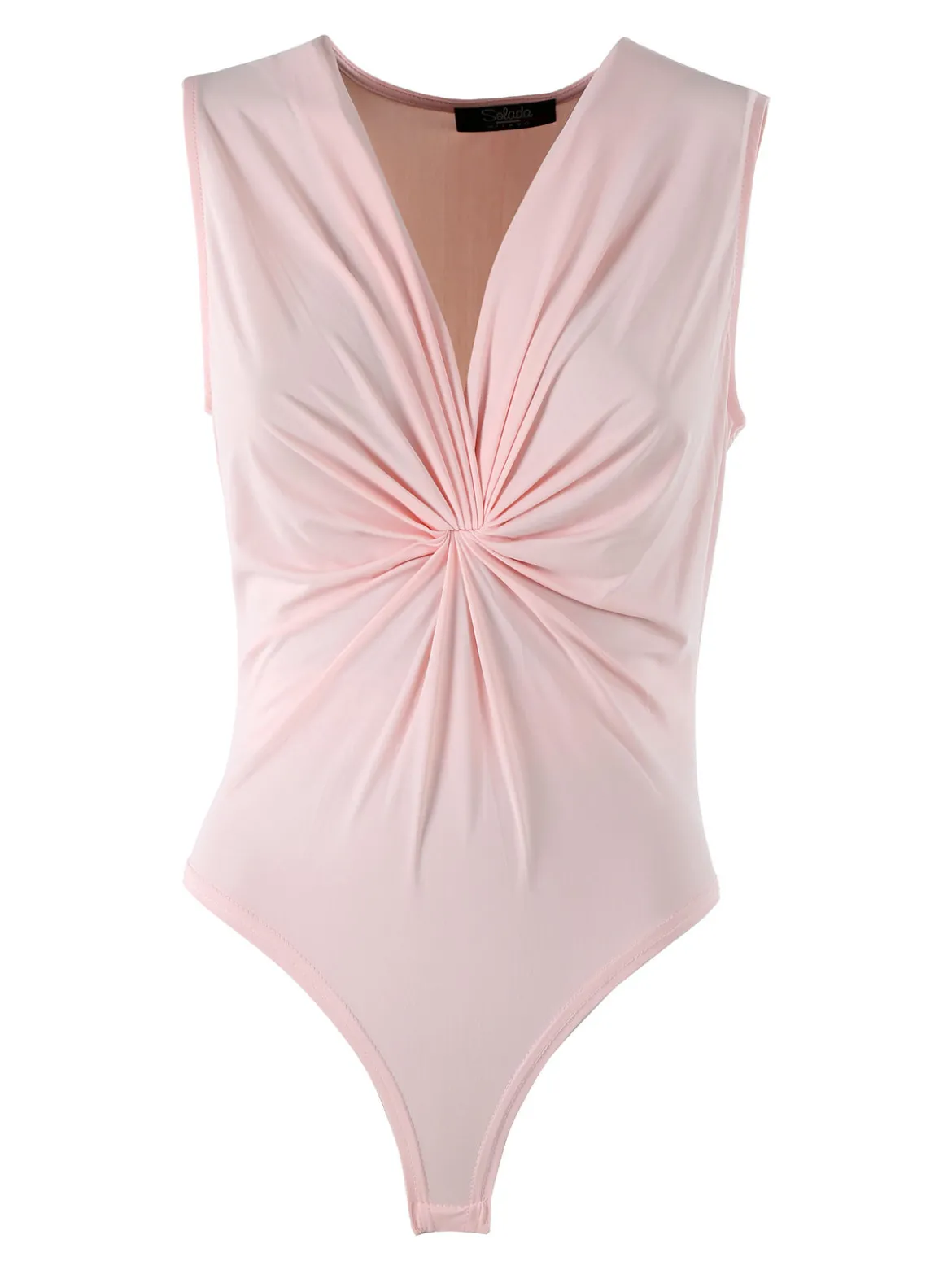 Solada Body donna smanicato con scollo a V - rosa
