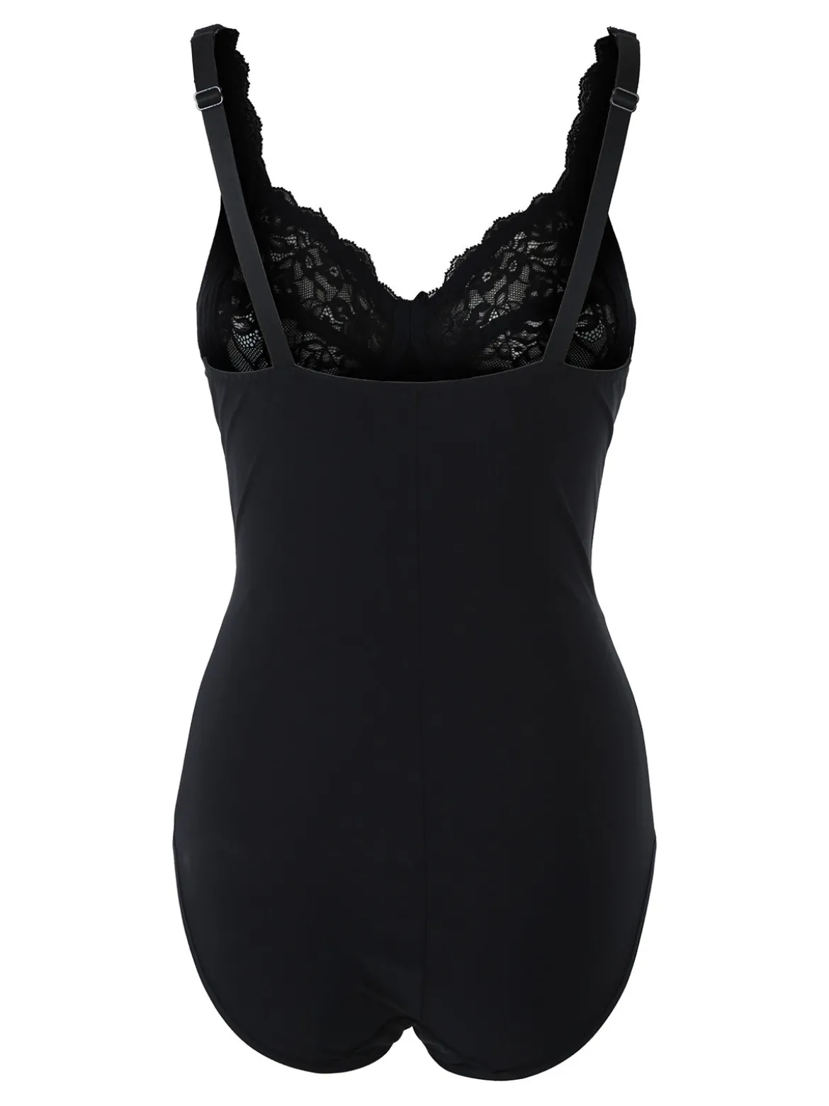 Solada Body intimo donna modellante con dettagli pizzo COPPA B - nero