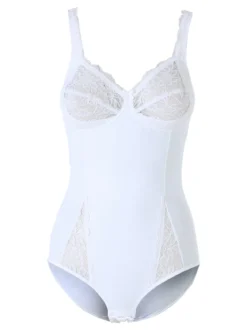 Solada Body intimo donna modellante con dettagli pizzo COPPA B - bianco