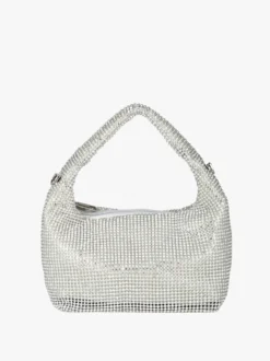 Solada Borsa a mano con strass - argento