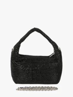 Solada Borsa a mano con strass - nero
