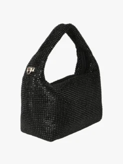 Solada Borsa a mano con strass - nero