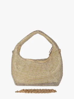 Solada Borsa a mano con strass - oro