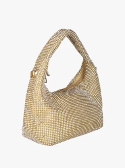 Solada Borsa a mano con strass - oro