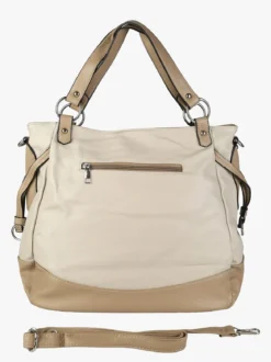 Solada Borsa a spalla da donna bicolore - beige