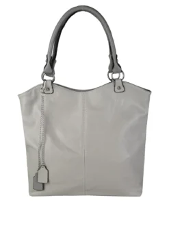 Solada Borsa a spalla da donna in ecopelle - grigio chiaro