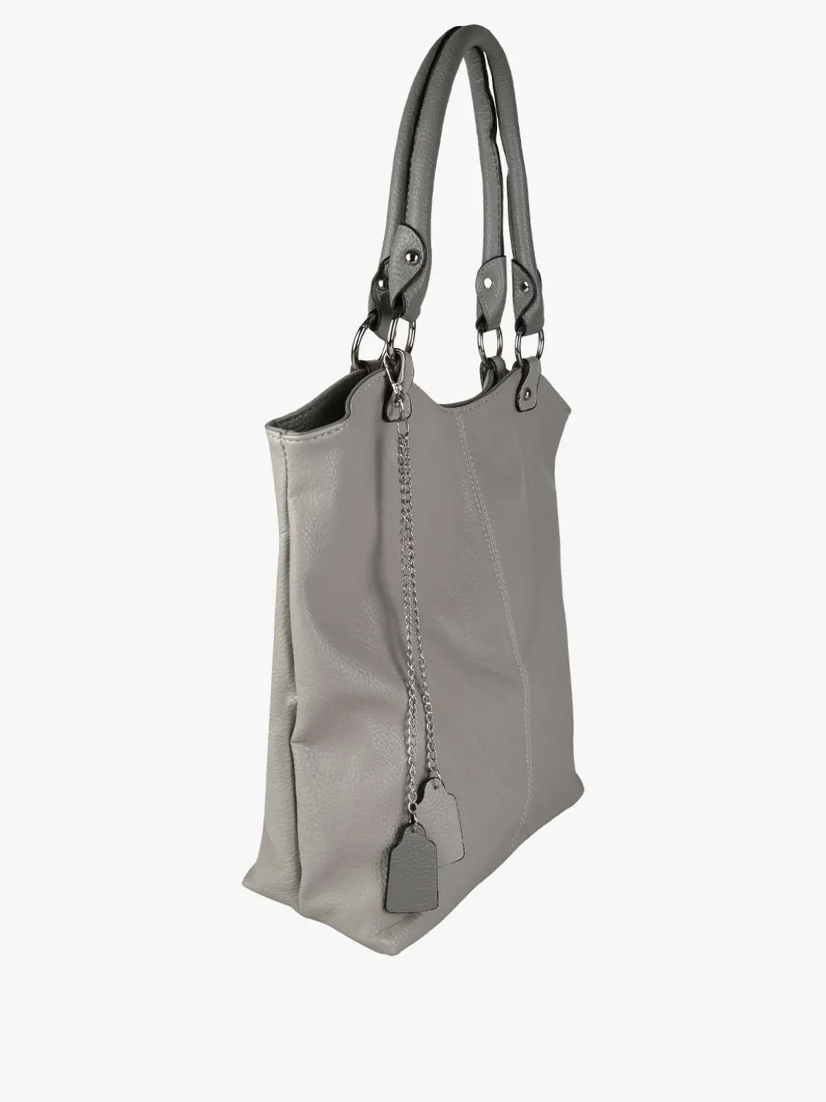 Solada Borsa a spalla da donna in ecopelle - grigio chiaro