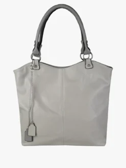 Solada Borsa a spalla da donna in ecopelle - grigio chiaro