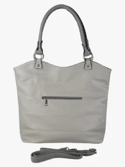 Solada Borsa a spalla da donna in ecopelle - grigio chiaro