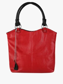 Solada Borsa a spalla da donna in ecopelle - rosso