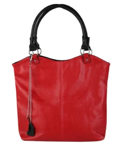 Solada Borsa a spalla da donna in ecopelle - rosso