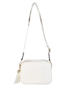 Solada Borsa a tracolla in ecopelle da donna - bianco