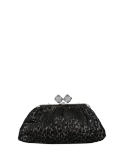 Solada Borsa clutch da donna animalier - argento