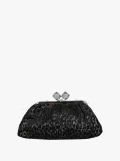 Solada Borsa clutch da donna animalier - argento
