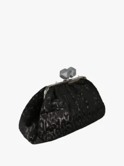 Solada Borsa clutch da donna animalier - argento