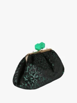 Solada Borsa clutch da donna animalier - verde
