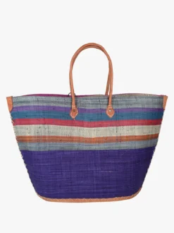 Solada Borsa da mare in paglia colorata