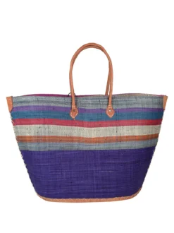 Solada Borsa da mare in paglia colorata
