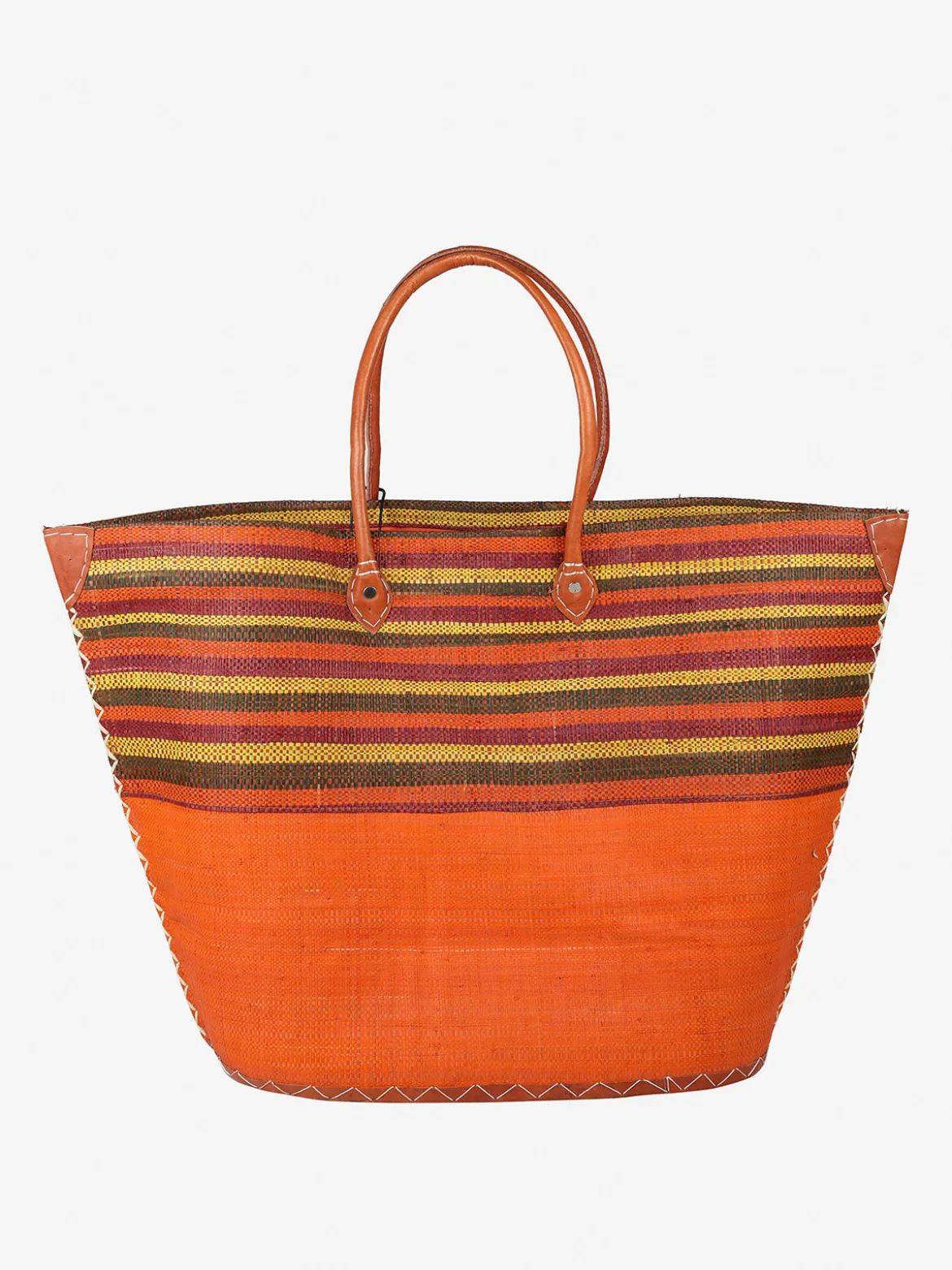 Solada Borsa da mare in paglia colorata