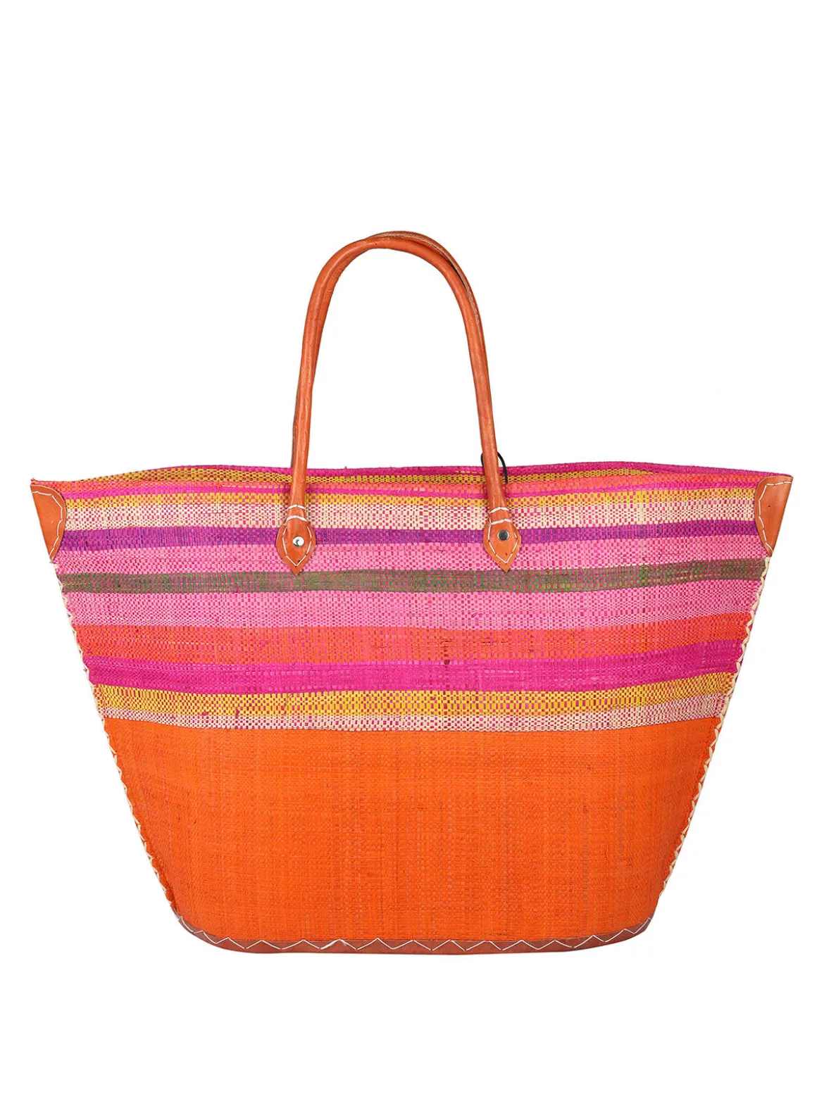 Solada Borsa da mare in paglia colorata