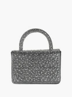 Solada Borsa donna gioiello con strass - argento