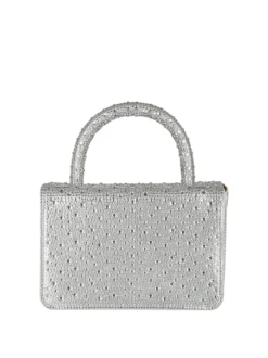Solada Borsa donna gioiello con strass - bianco