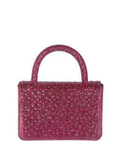 Solada Borsa donna gioiello con strass - fucsia