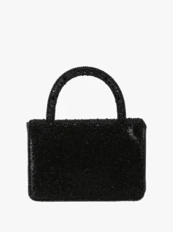 Solada Borsa donna gioiello con strass - nero