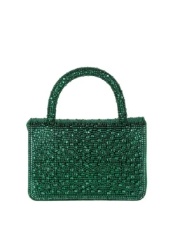 Solada Borsa donna gioiello con strass - verde