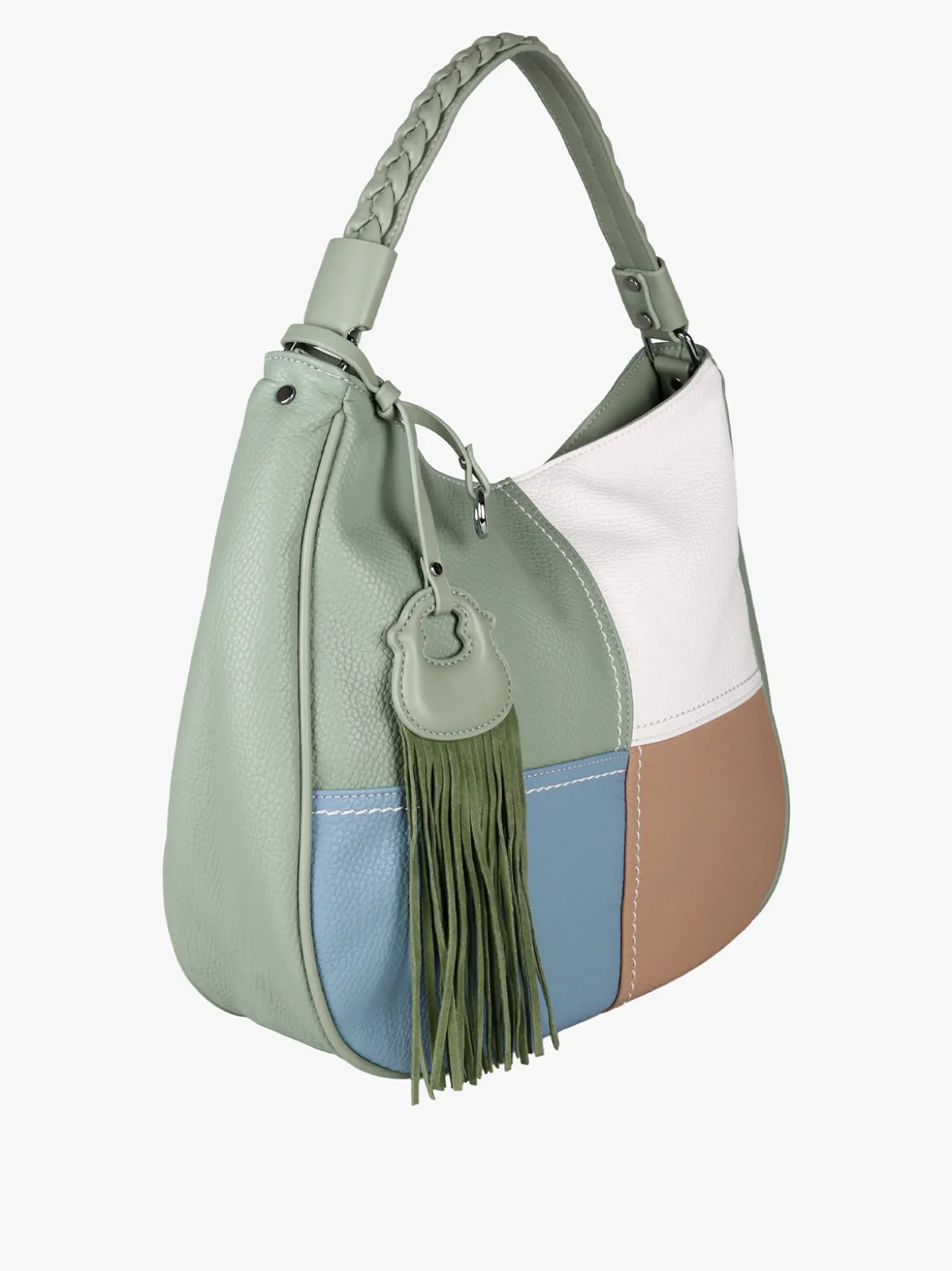 Solada Borsa donna hobo colorata - verde chiaro
