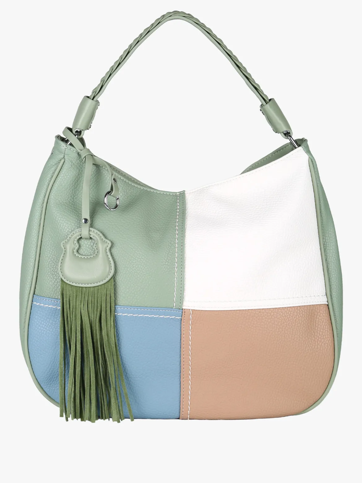 Solada Borsa donna hobo colorata - verde chiaro