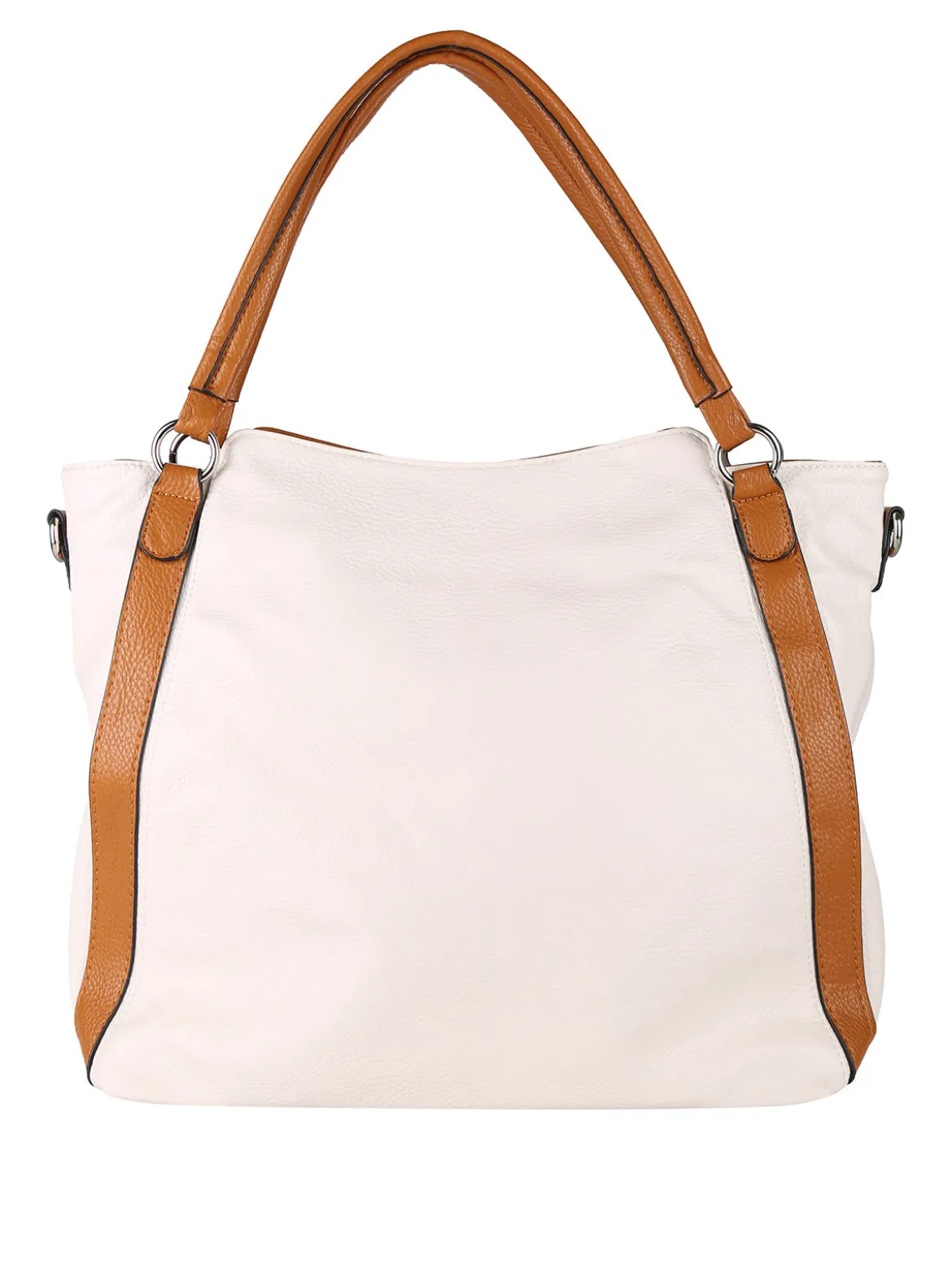 Solada Borsa hobo da donna con doppi manici - panna