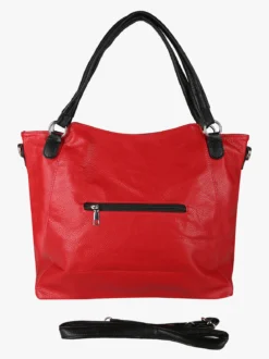 Solada Borsa hobo da donna con doppi manici - rosso