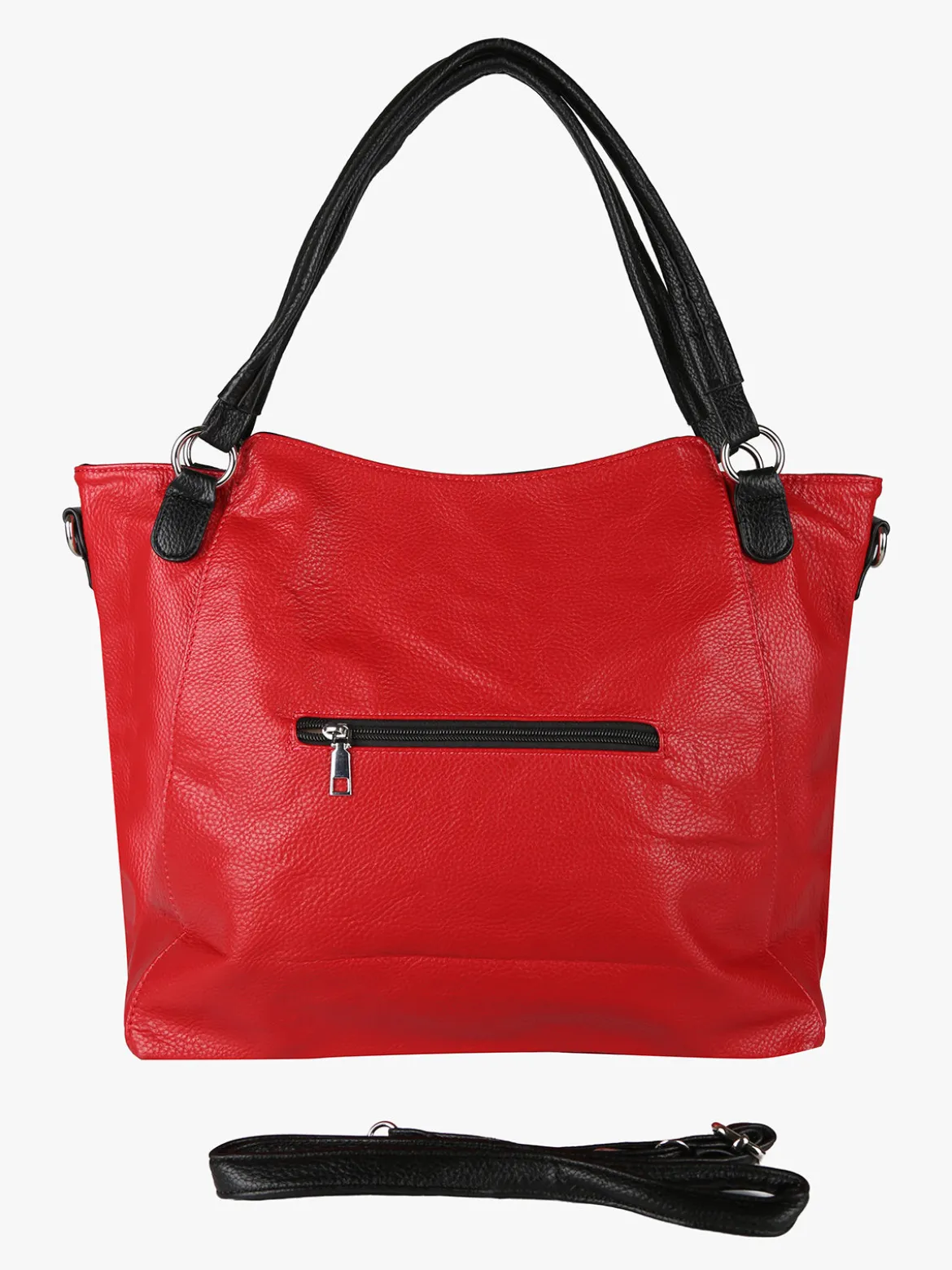 Solada Borsa hobo da donna con doppi manici - rosso