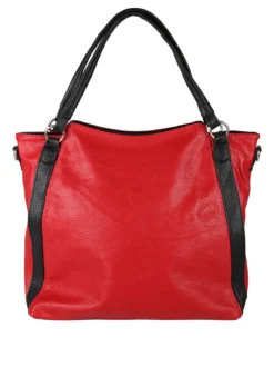 Solada Borsa hobo da donna con doppi manici - rosso