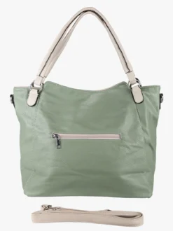 Solada Borsa hobo da donna con doppi manici - verde chiaro