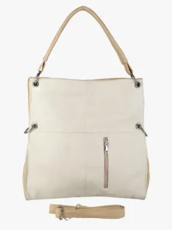 Solada Borsa hobo da donna in ecopelle - beige