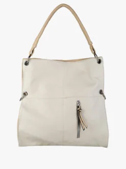 Solada Borsa hobo da donna in ecopelle - beige