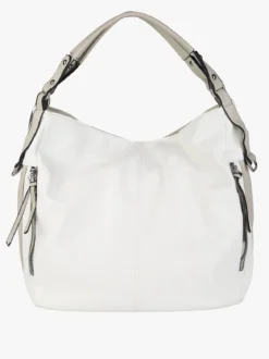 Solada Borsa hobo da donna in ecopelle - bianco