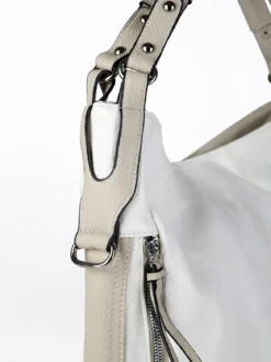 Solada Borsa hobo da donna in ecopelle - bianco