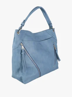 Solada Borsa hobo da donna in ecopelle - blu
