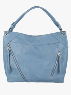 Solada Borsa hobo da donna in ecopelle - blu
