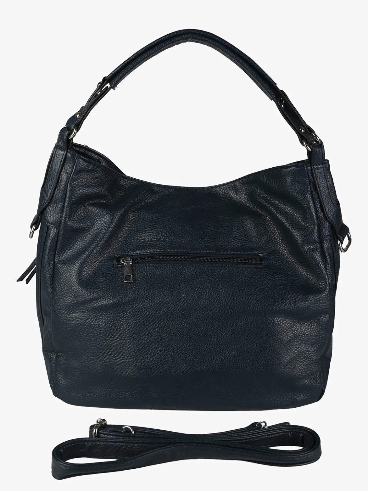 Solada Borsa hobo da donna in ecopelle - blu scuro