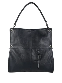 Solada Borsa hobo da donna in ecopelle - blu scuro