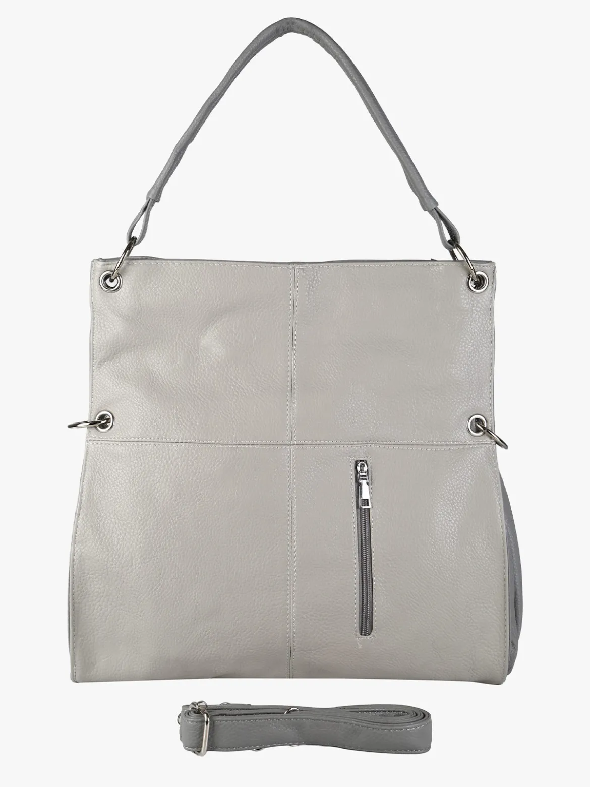 Solada Borsa hobo da donna in ecopelle - grigio