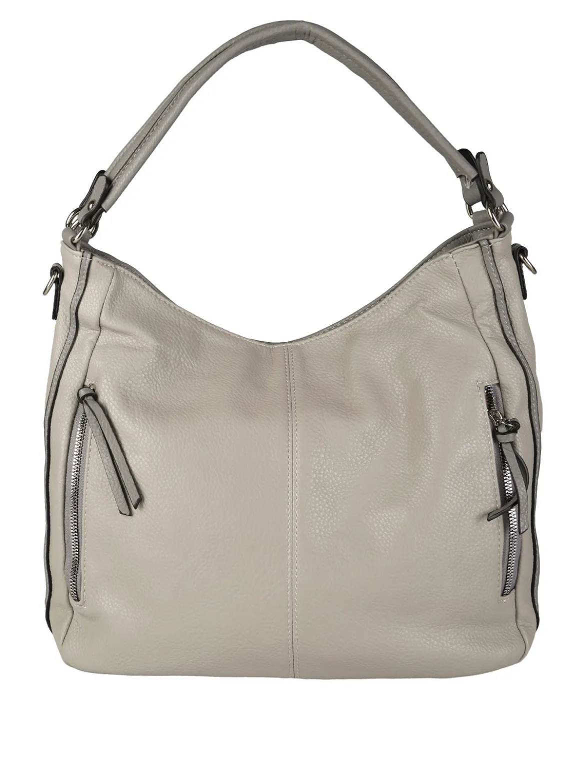 Solada Borsa hobo da donna in ecopelle - grigio chiaro