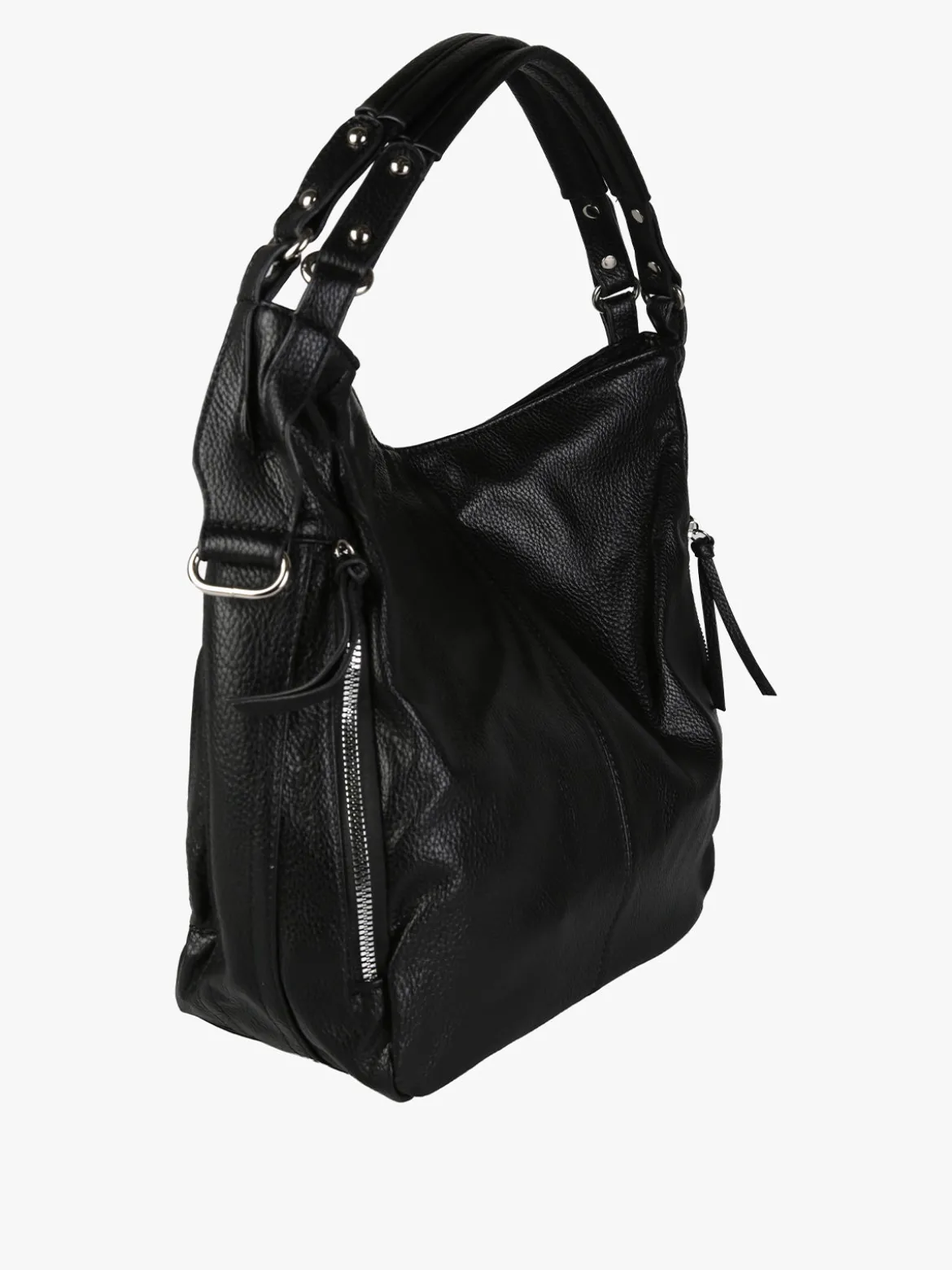 Solada Borsa hobo da donna in ecopelle - nero